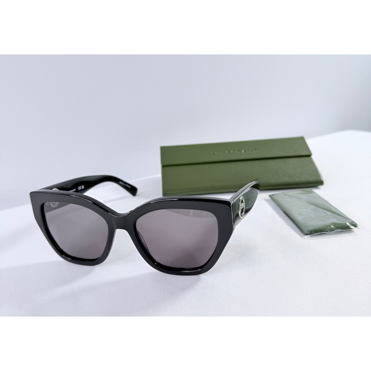 Longchamp LO741S Black Acetate Butterfly Sunglasses