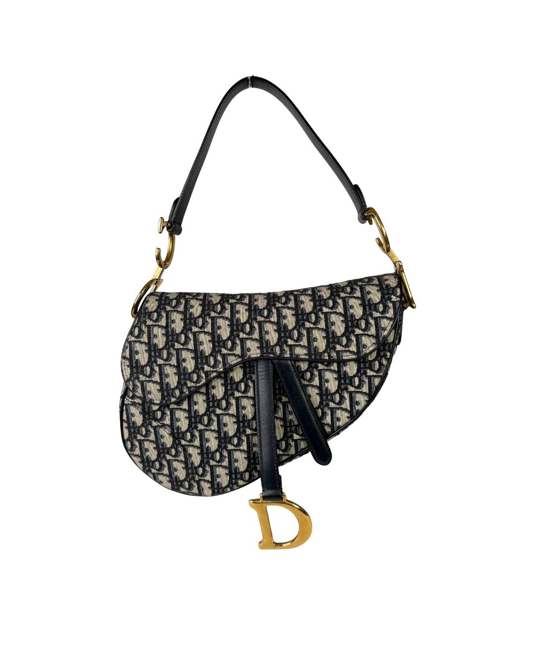 Christian Dior Medium Oblique Saddle Bag with Strap