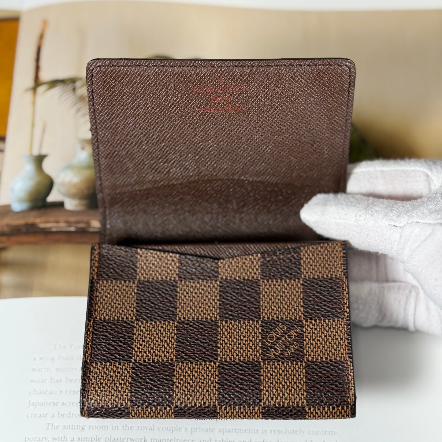 Louis Vuitton Damier Ebene Envelope Card Holder Card Case