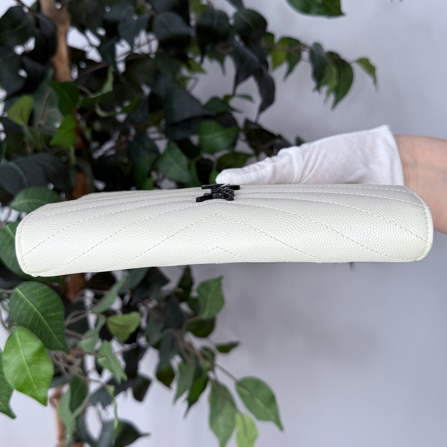 Saint Laurent Cassandre Envelope Chain Wallet