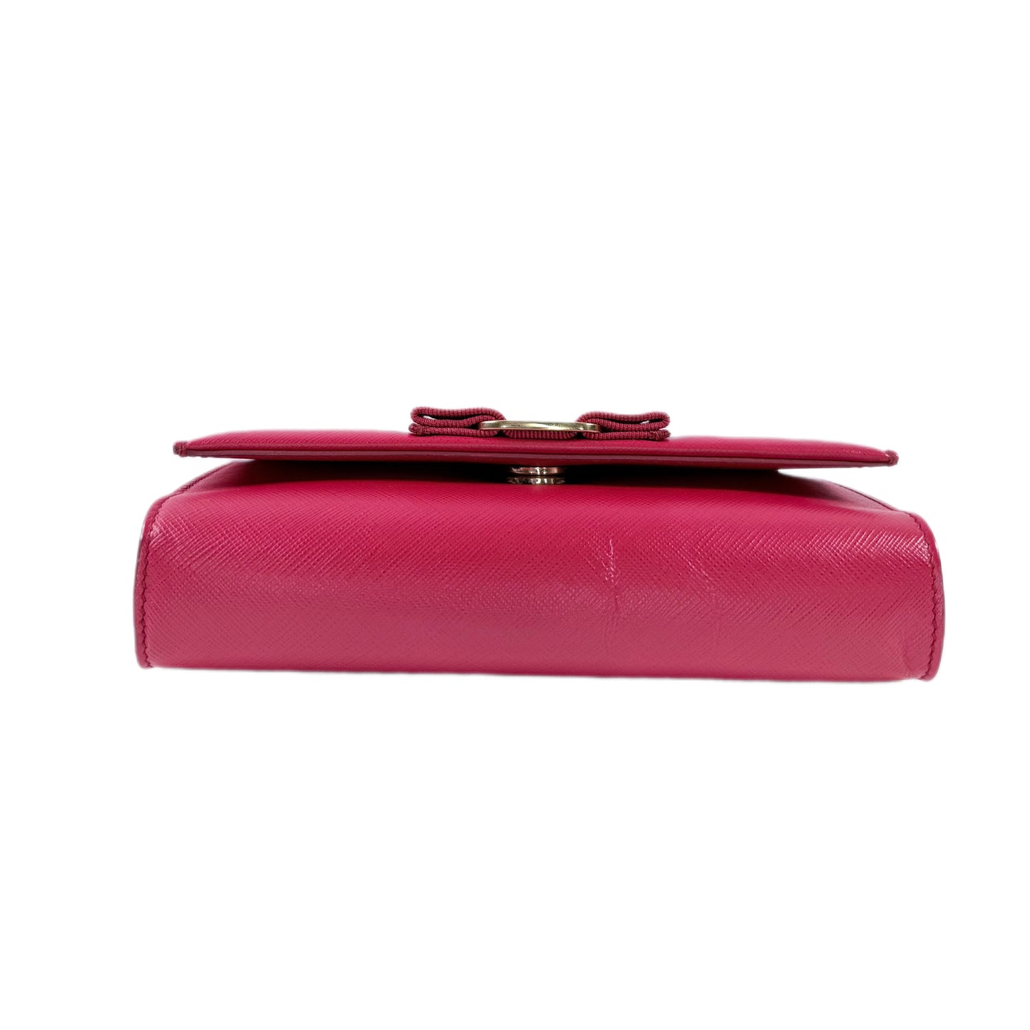 Salvatore Ferragamo Vara Bow Red Saffiano Leather Crossbody Bag