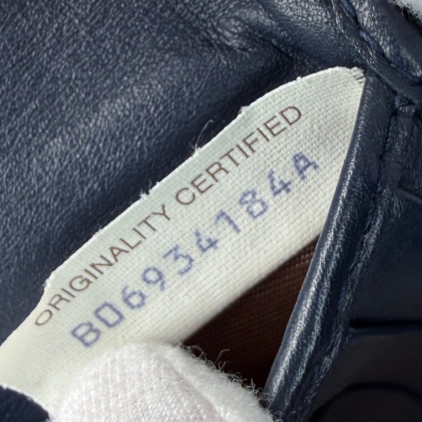 Bottega Veneta Intrecciato Wallet Bifold Leather Unisex Made in Italy Navy