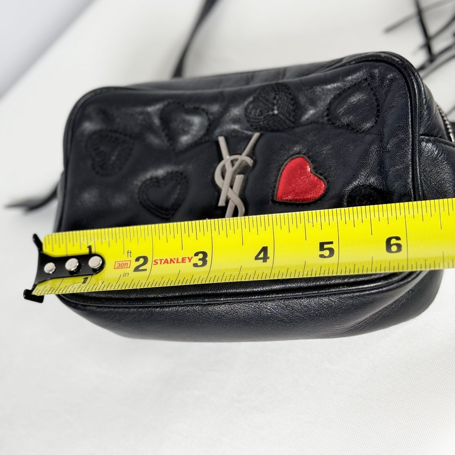 Yves Saint Laurent Black Leather Belt Bag Crossbody Bag, Rare and Hard to Find