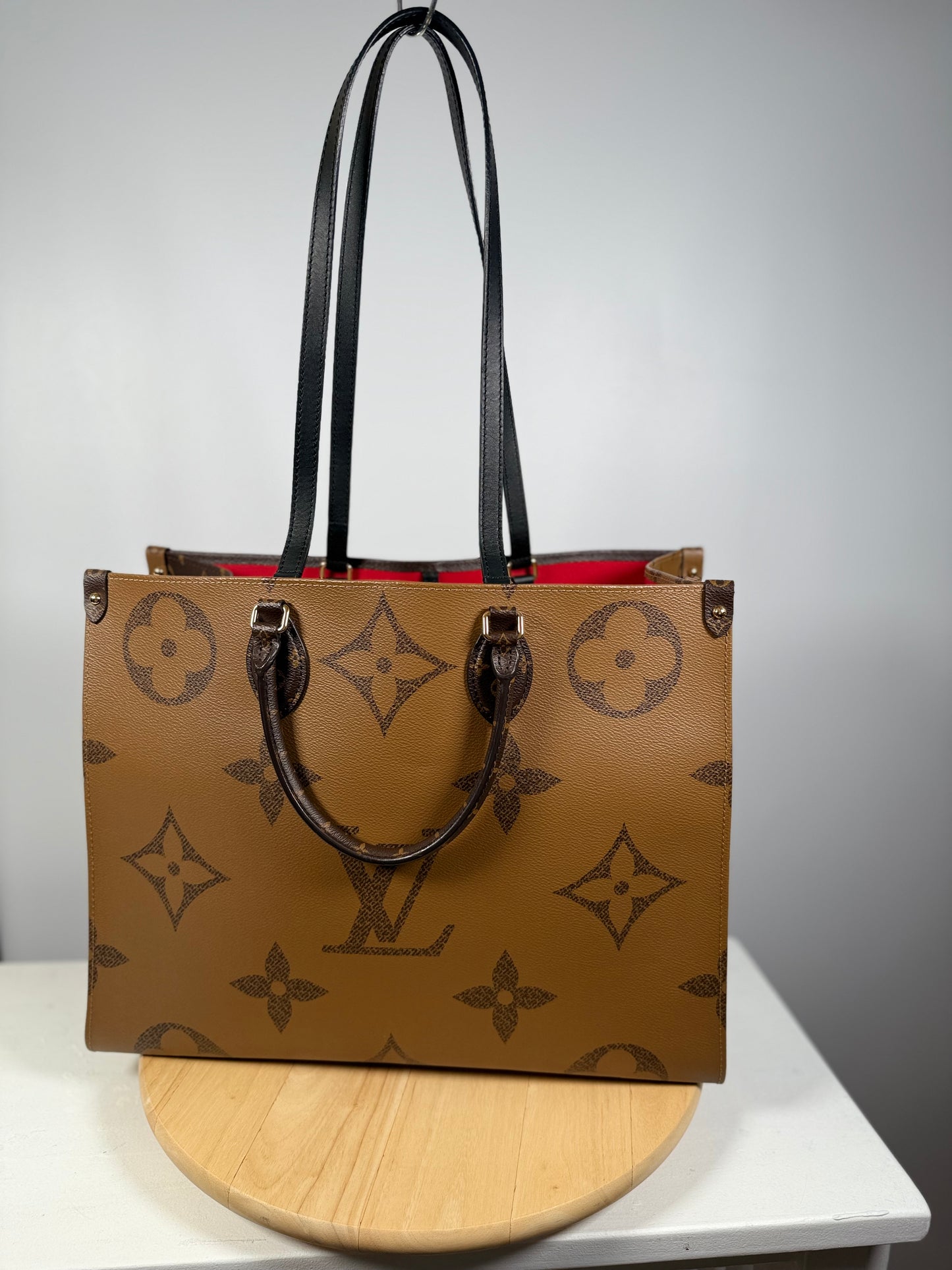 Louis Vuitton Monogram Reverse OnTheGo GM 2WAY Shoulder Tote Bag