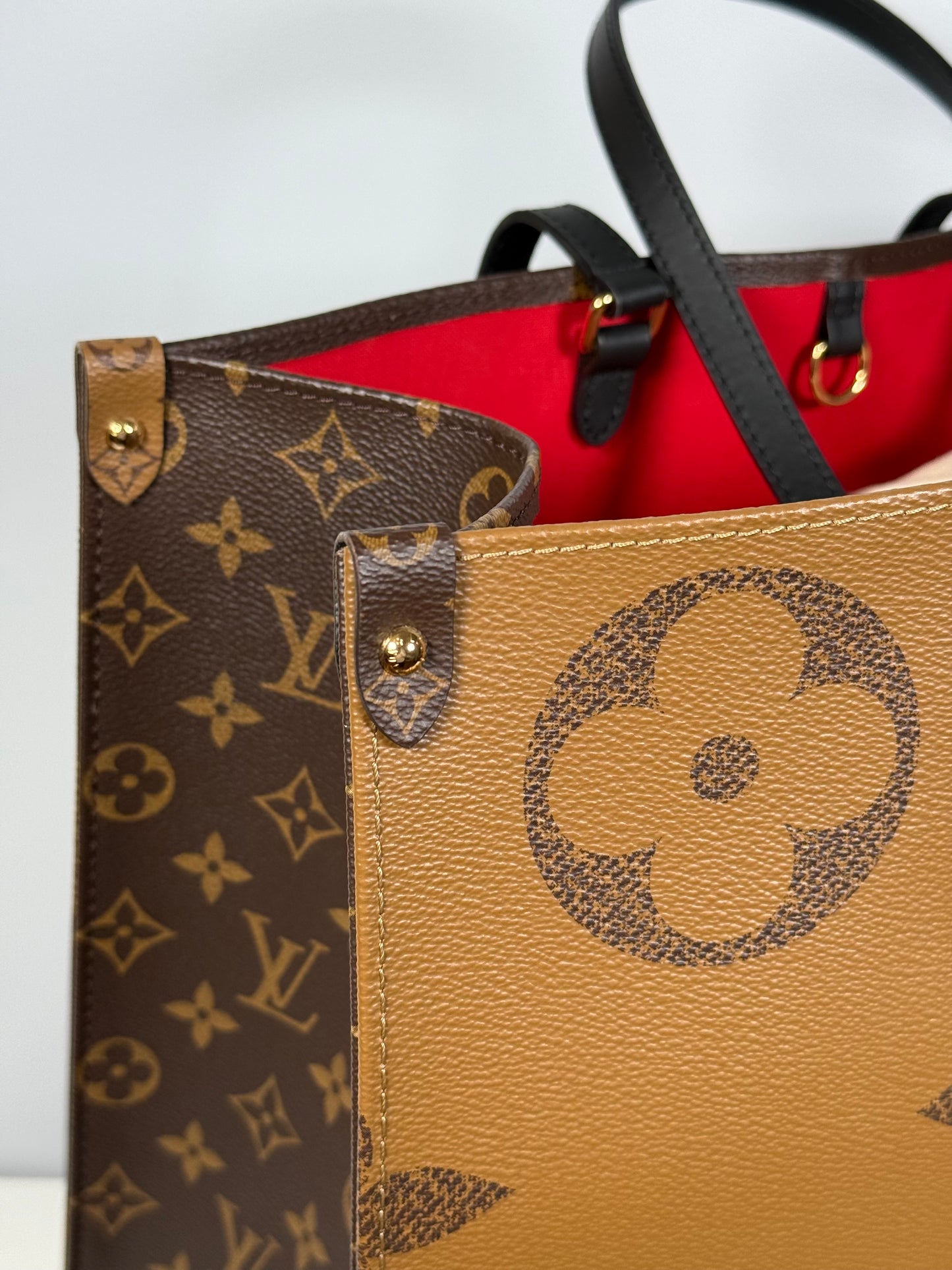Louis Vuitton Monogram Reverse OnTheGo GM 2WAY Shoulder Tote Bag