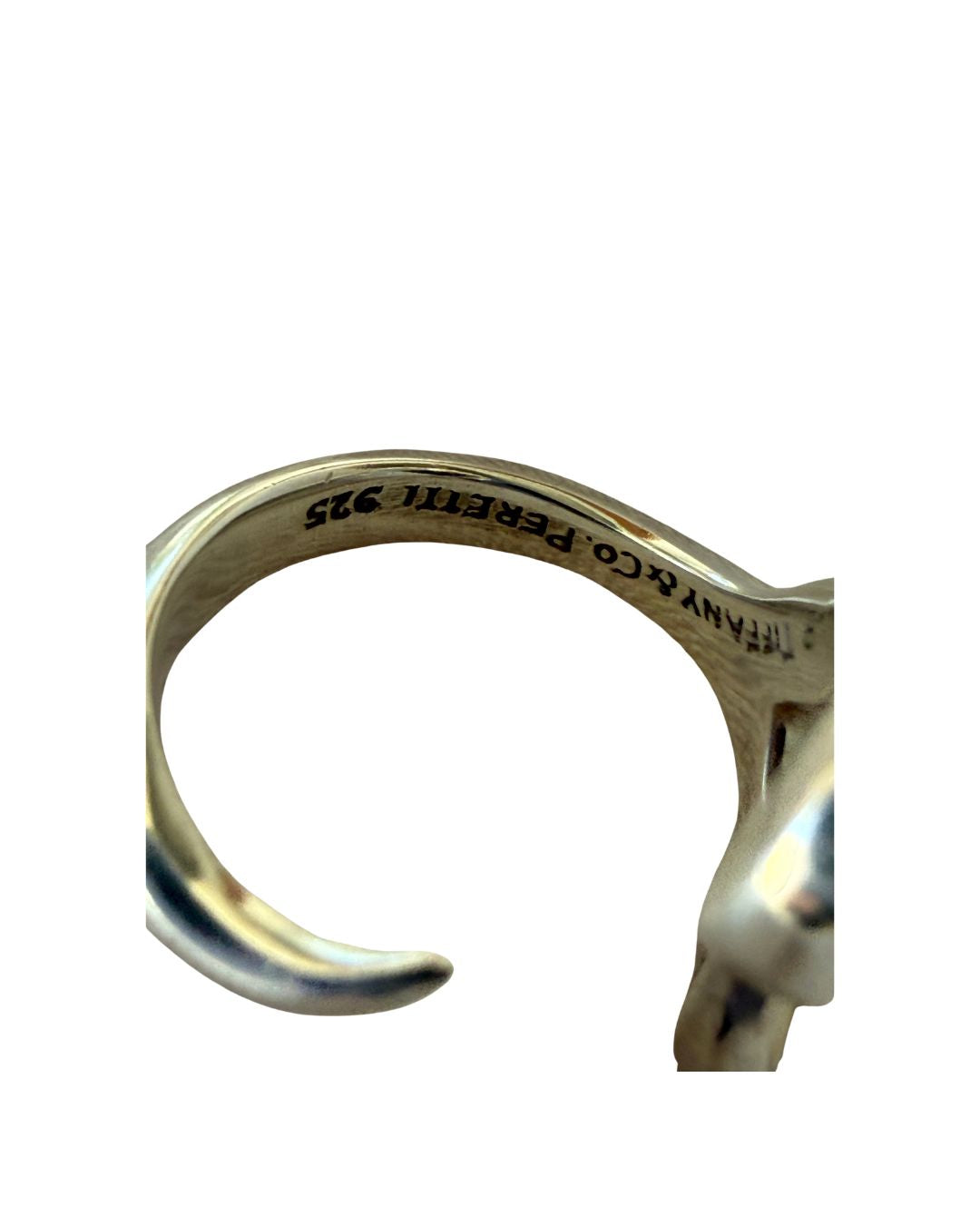 Tiffany &amp; Co. Elsa Peretti Open Heart Sterling Silver Ring Small