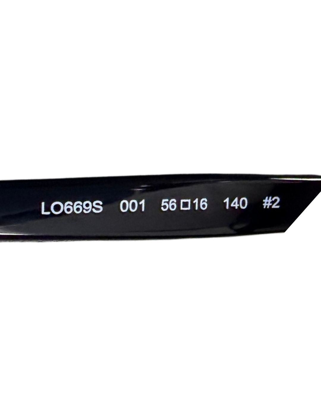 Longchamp LO669S Black Cat-Eye Sunglasses