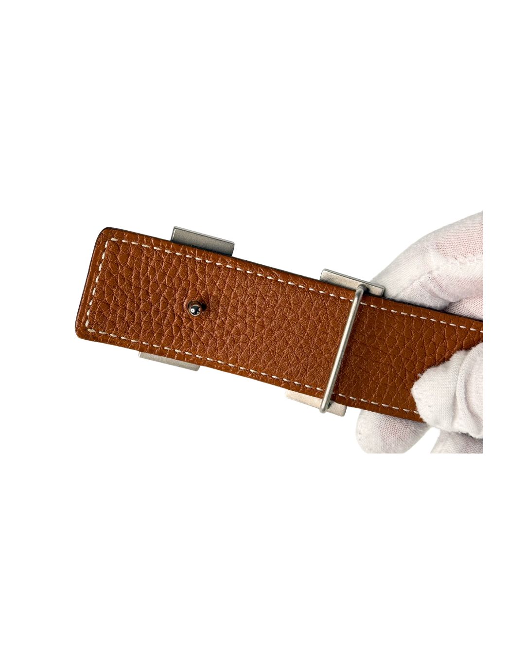 Hermès Reversible Black & Brown Leather H Belt Size 80