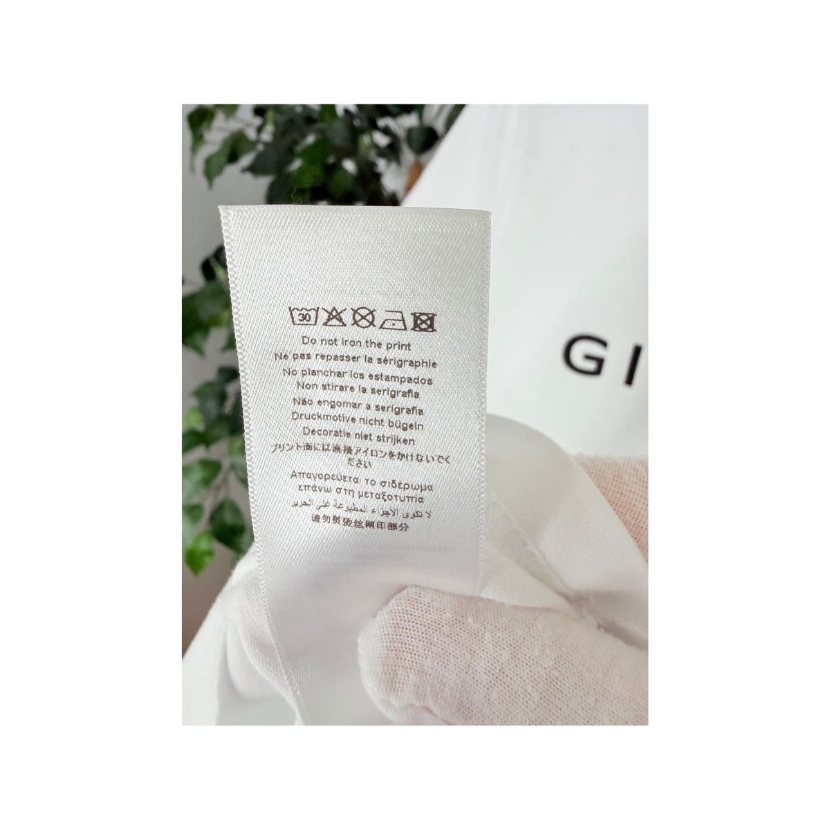 Givenchy Paris Logo White Cotton T-Shirt