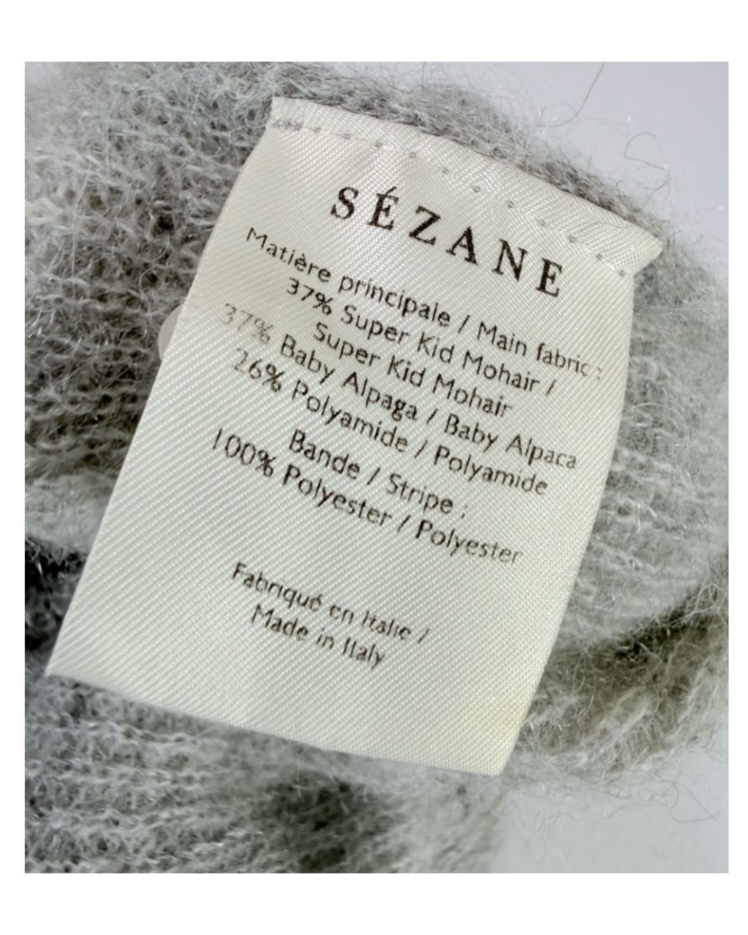 Sézane Gaspard Cardigan in Mottled Grey