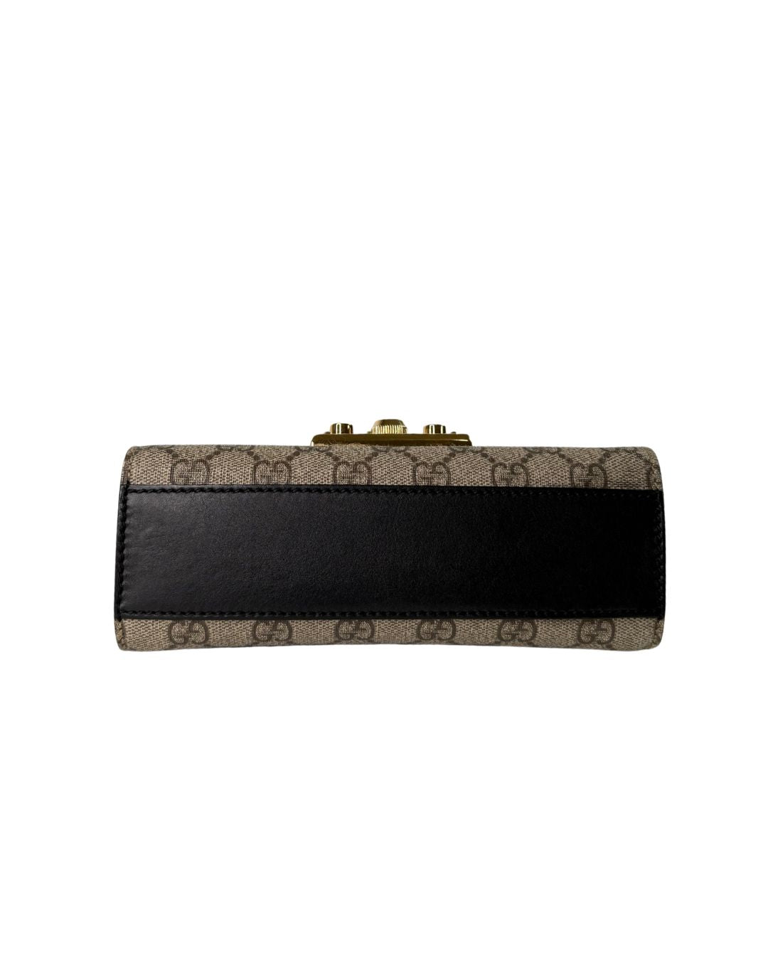 Gucci Padlock GG Supreme Canvas Leather Shoulder Bag