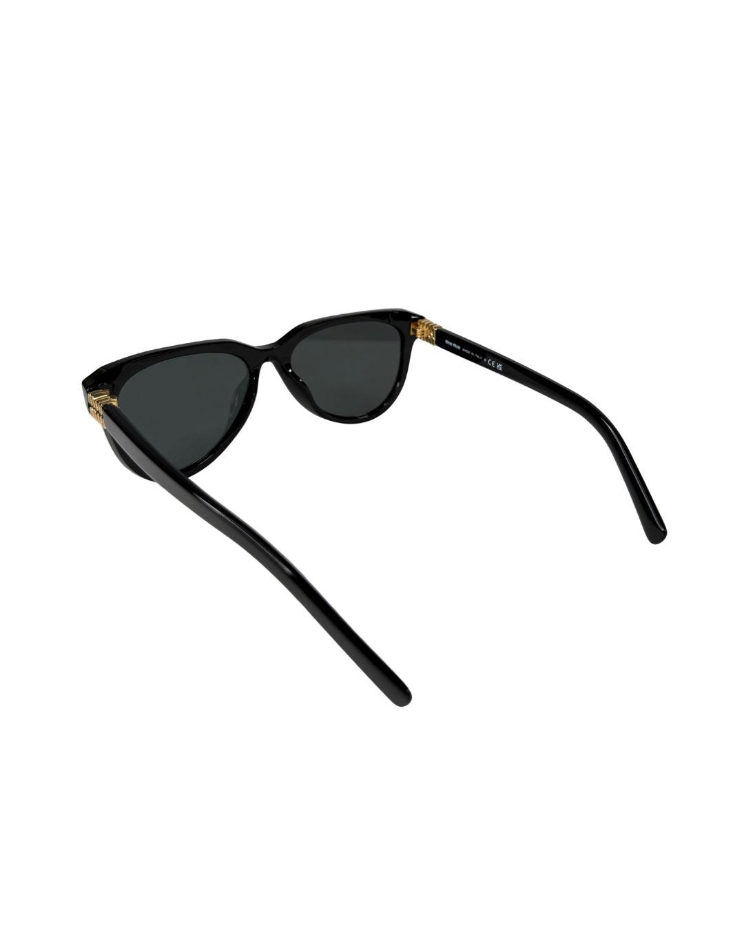 Miu Miu MU12ZS Black Grey Phantos Sunglasses