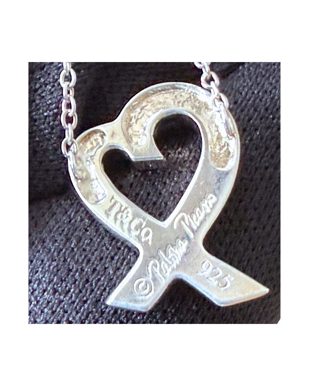 Tiffany & Co. Paloma Picasso Loving Heart Sterling Silver Necklace
