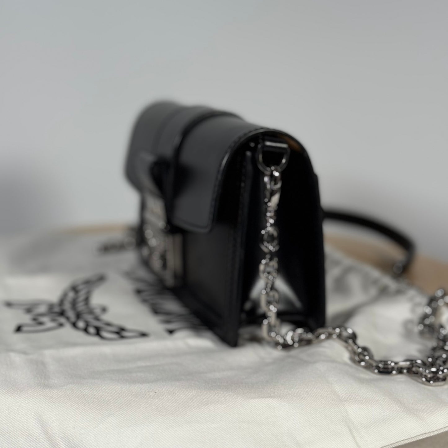 MCM Black Leather Crossbody Bag Shoulder Bag, Rare and Hard to Find