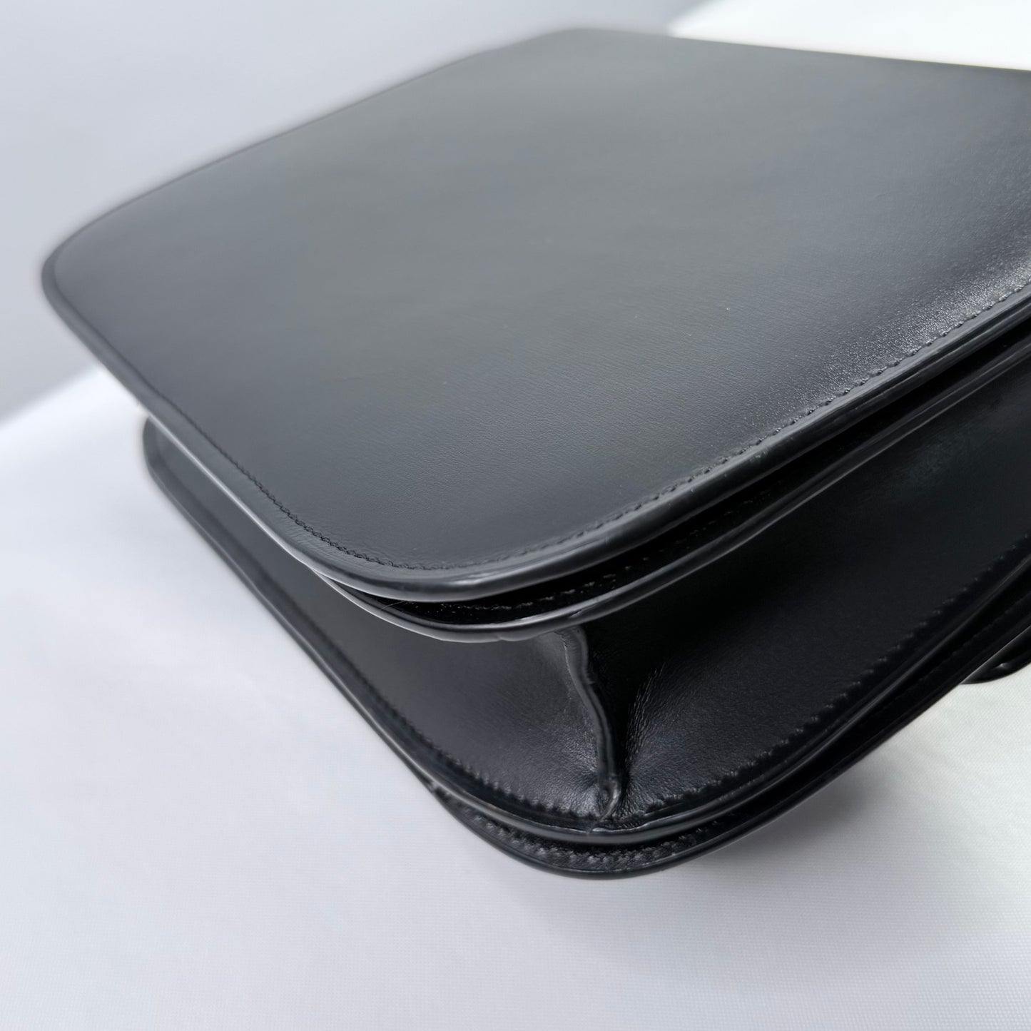Celine Classic Smooth Calfskin Black Medium Box Bag