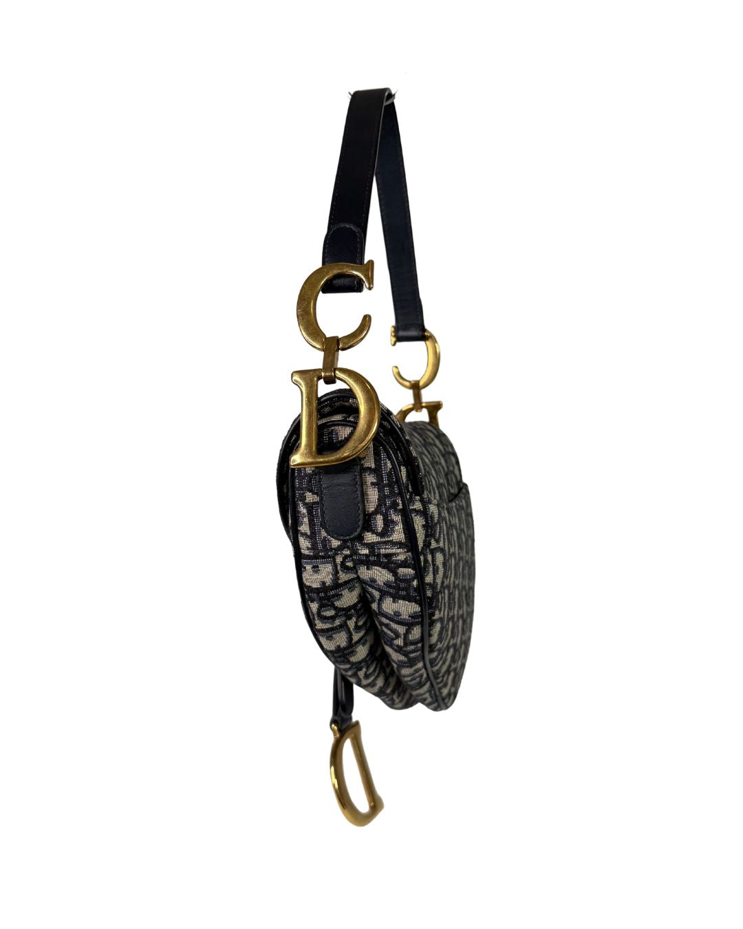 Christian Dior Medium Oblique Saddle Bag with Strap