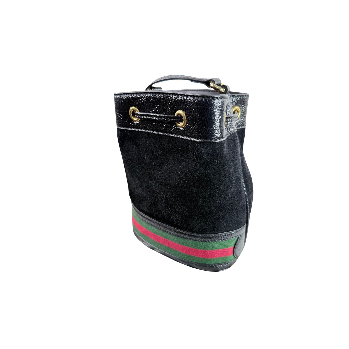 Gucci Web Ophidia Suede Bucket Bag
