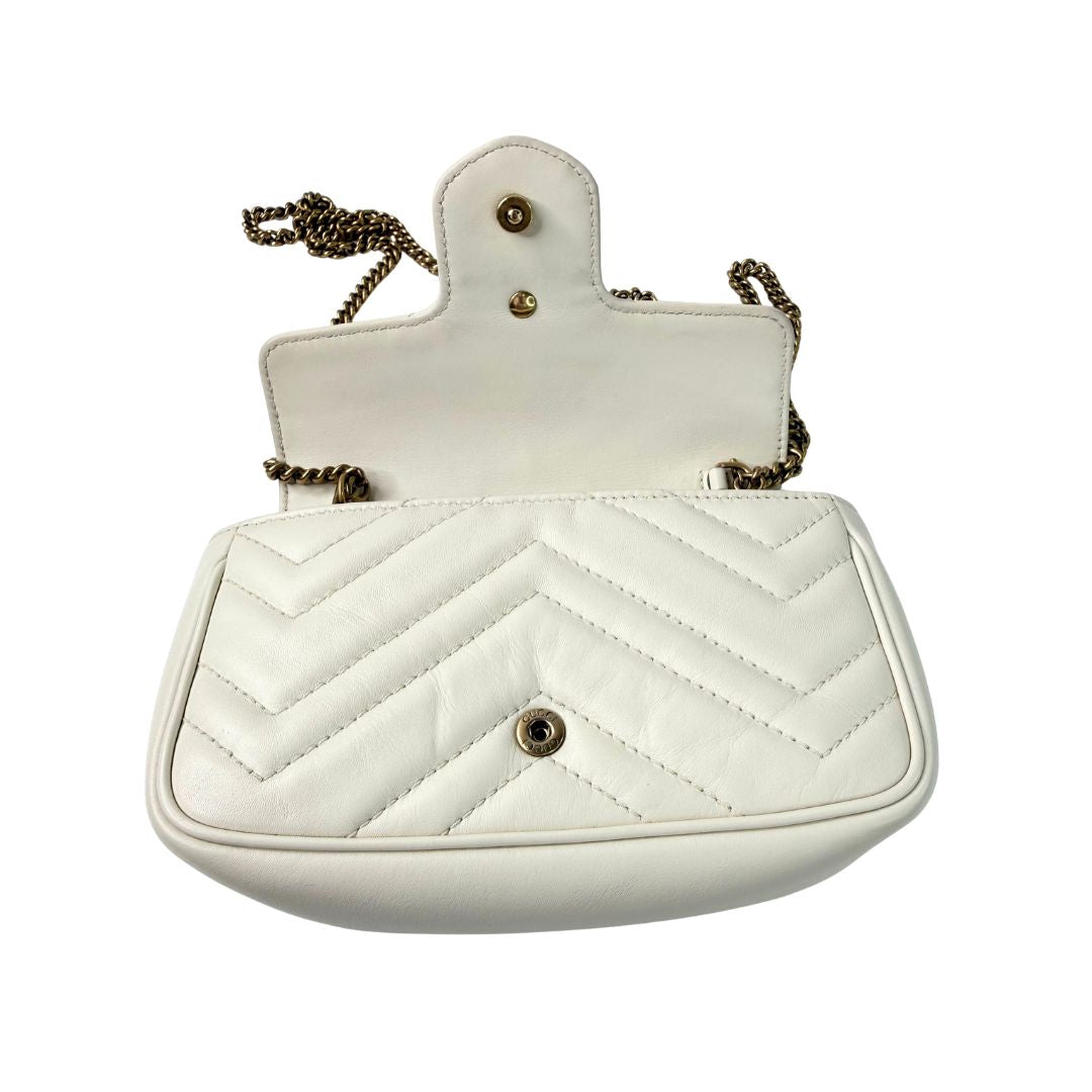 Gucci GG Marmont Mini Quilted Leather Crossbody Bag