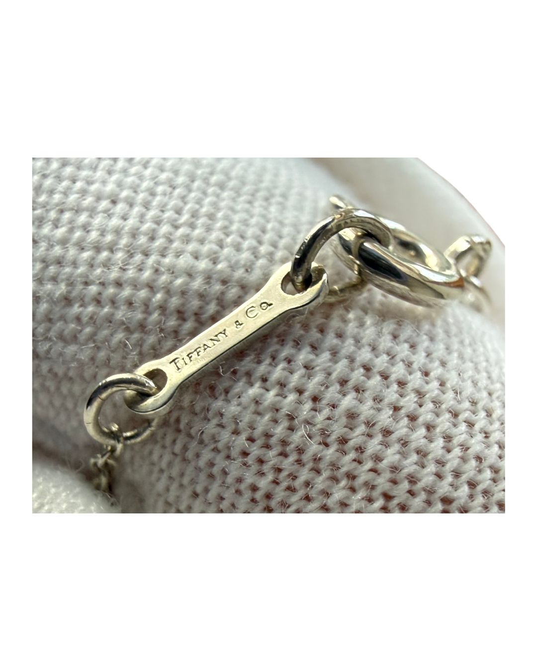 Tiffany & Co. Elsa Peretti Bean 18mm Sterling Silver Necklace