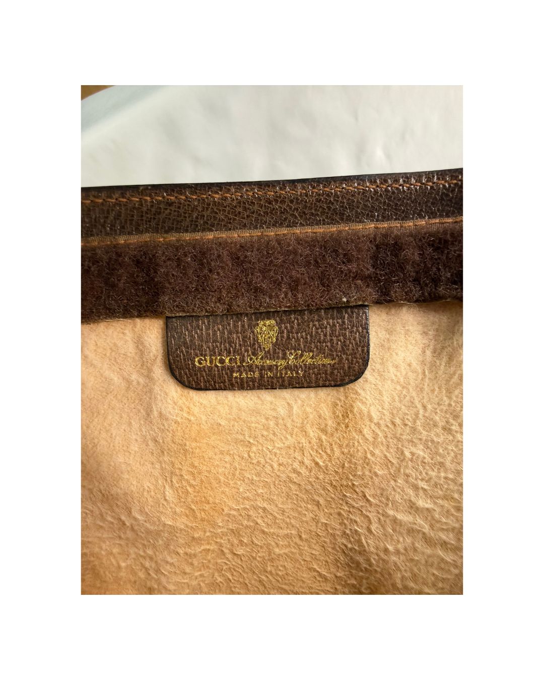 Gucci Vintage Accessory Collection GG Monogram Web Stripe Clutch