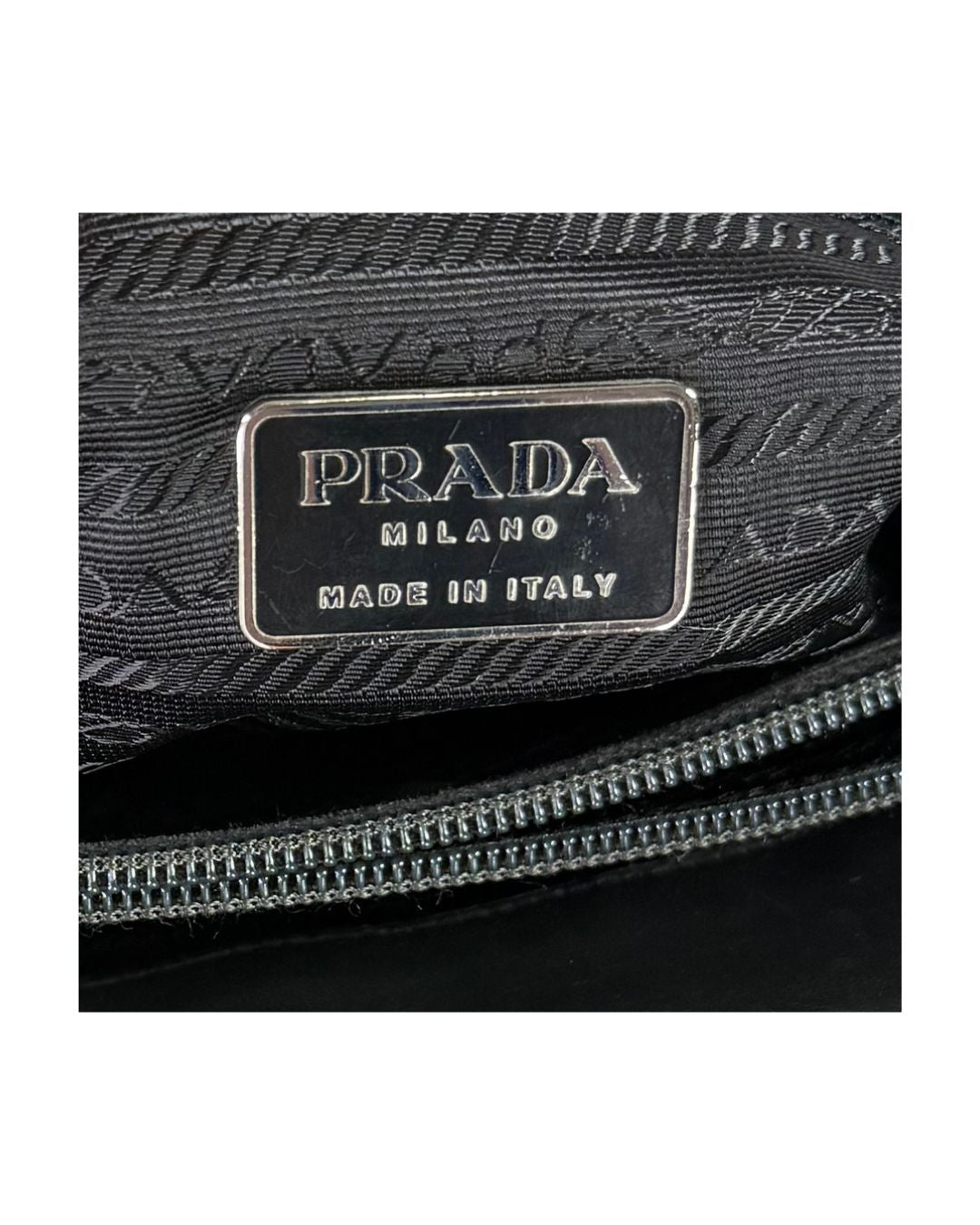 Prada Green Nylon Tote Bag