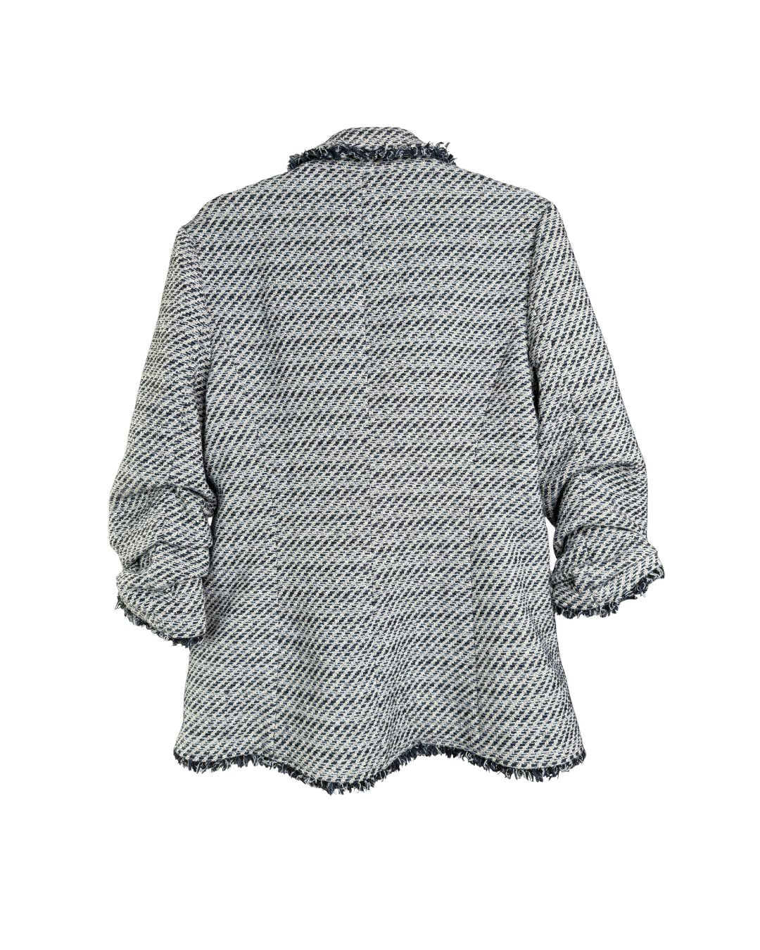 Cinq à Sept Noemie Khloe Bouclé Blazer in Navy Multi Size 6