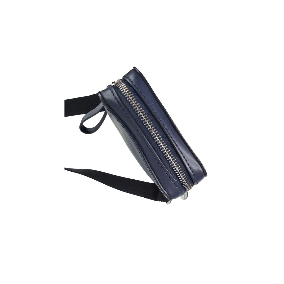 Valentino Garavani VLTN Logo Navy Leather Mini Crossbody Bag