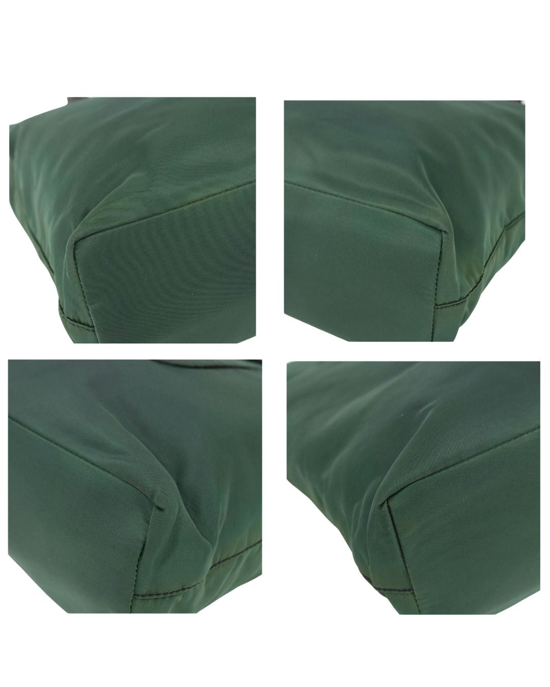 Prada Green Nylon Tote Bag