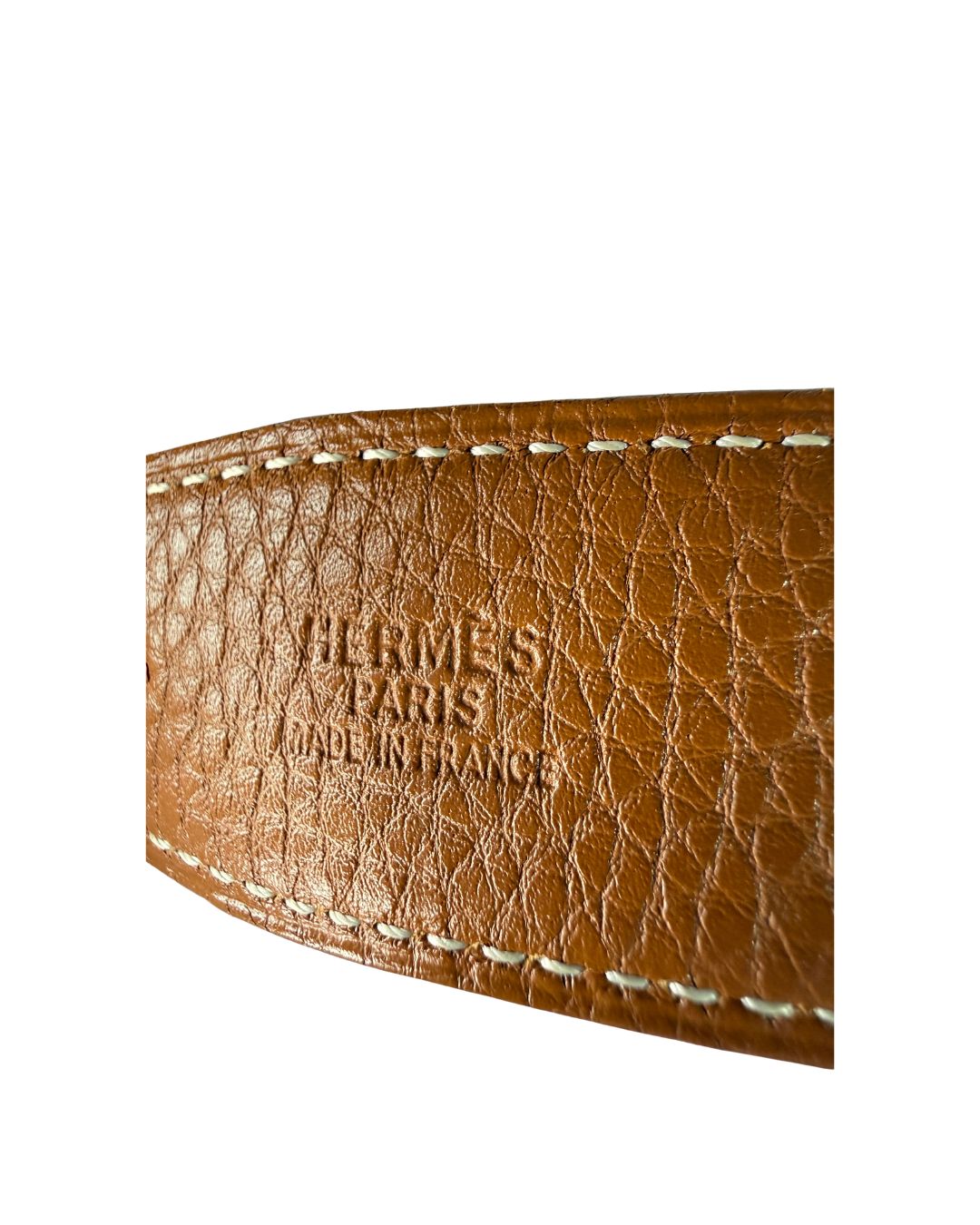 Hermès Reversible Black & Brown Leather H Belt Size 80