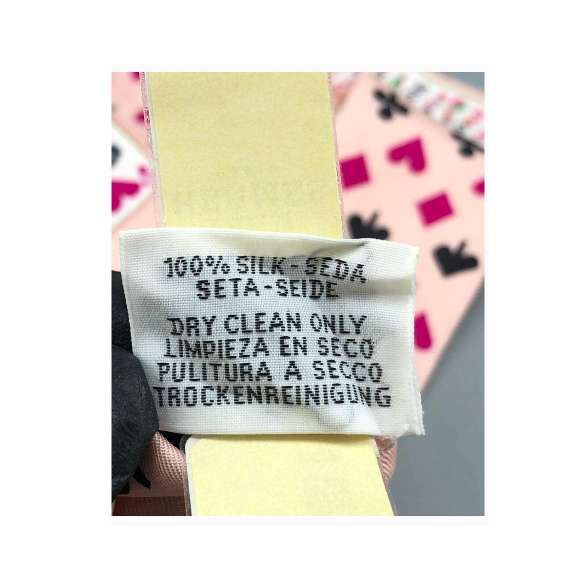 Hermès Jeux de Cartes Pink Silk Twilly Scarf