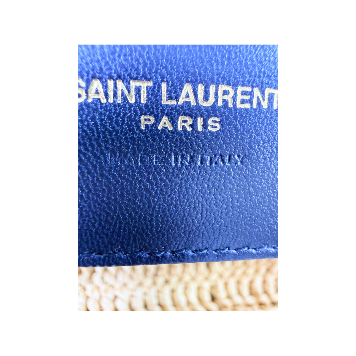 Saint Laurent Rive Gauche Raffia Tote Bag NWT