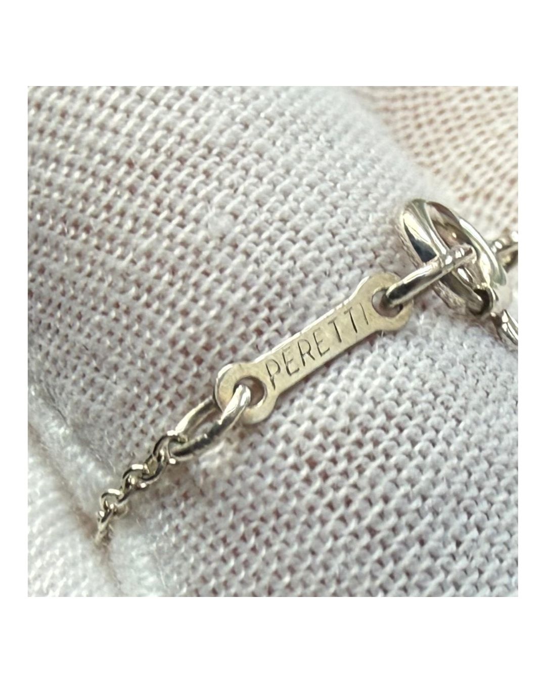 Tiffany & Co. Elsa Peretti Bean 18mm Sterling Silver Necklace