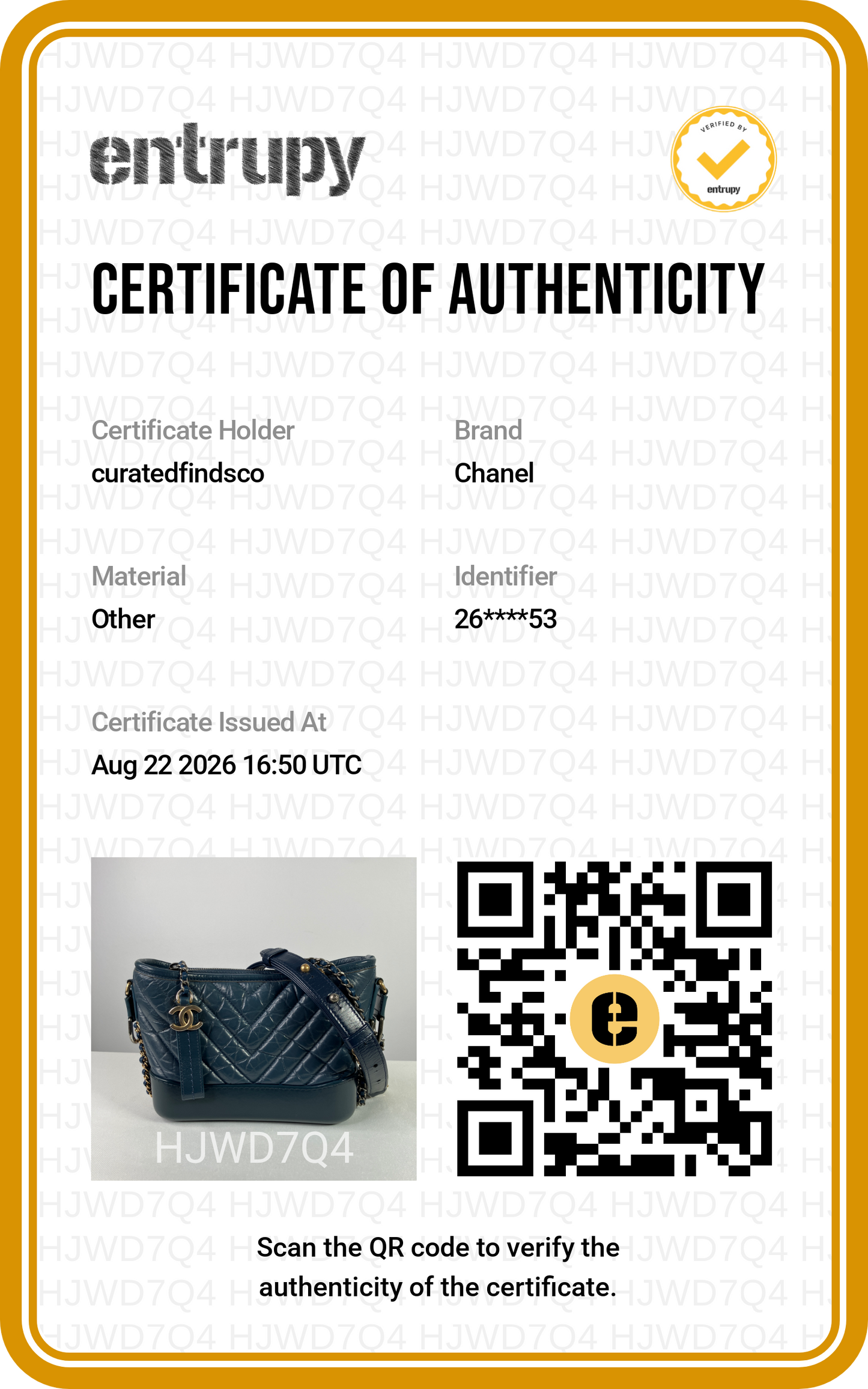 Chanel Gabrielle Small Blue Aged Calfskin Hobo Bag