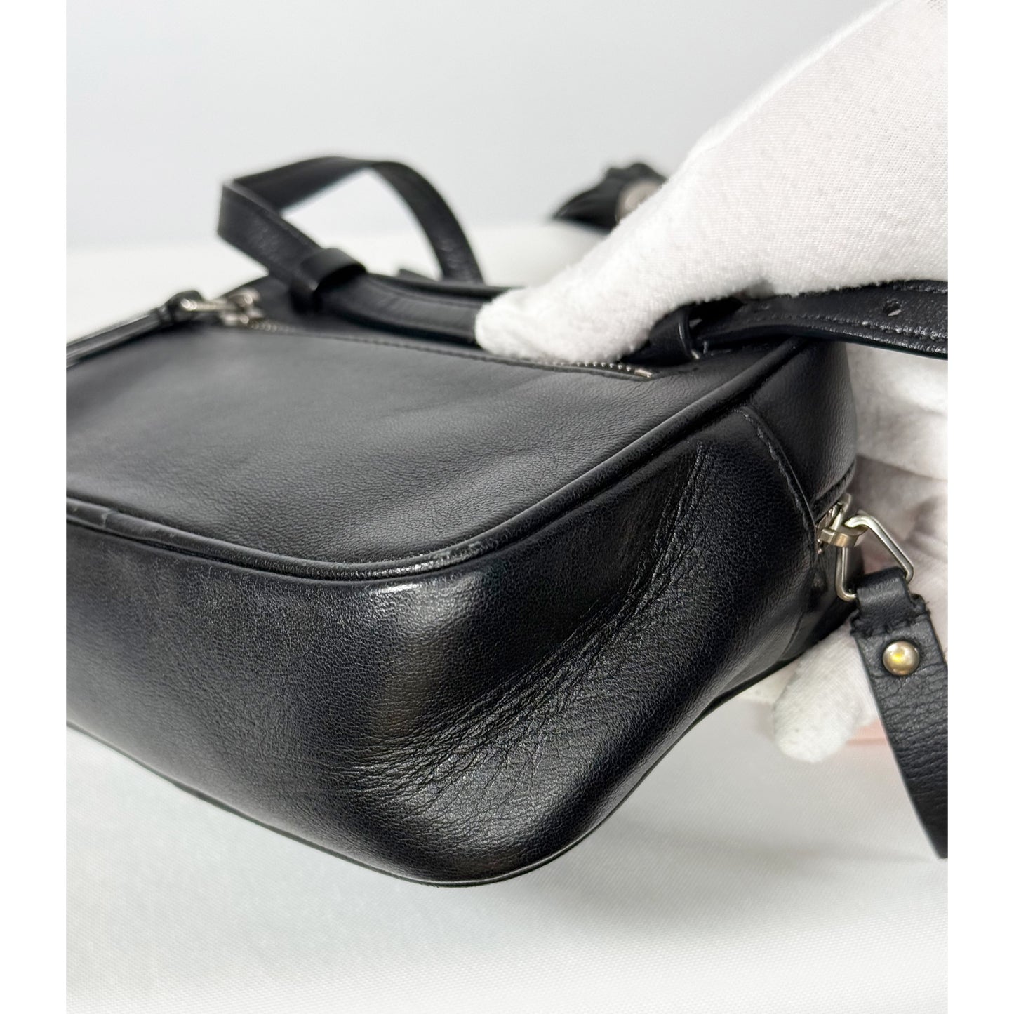 Yves Saint Laurent Black Leather Belt Bag Crossbody Bag, Rare and Hard to Find