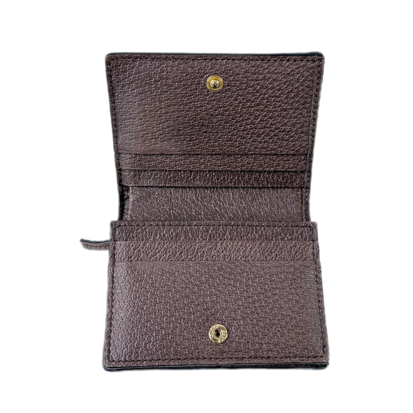 Gucci Ophidia GG Supreme Canvas Web Stripe Card Case Wallet