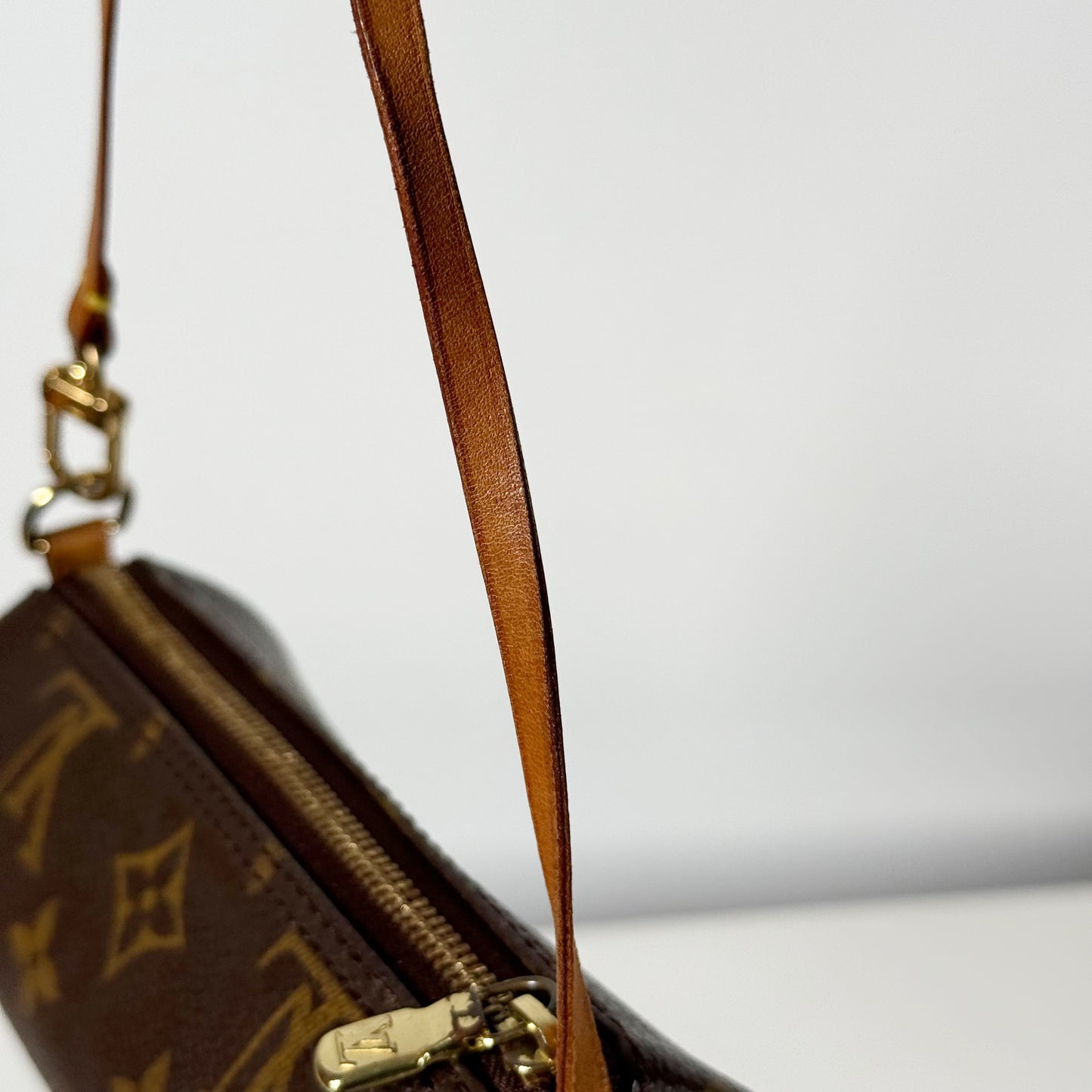 Louis Vuitton Monogram Mini Pouch for Papillon Bag Brown