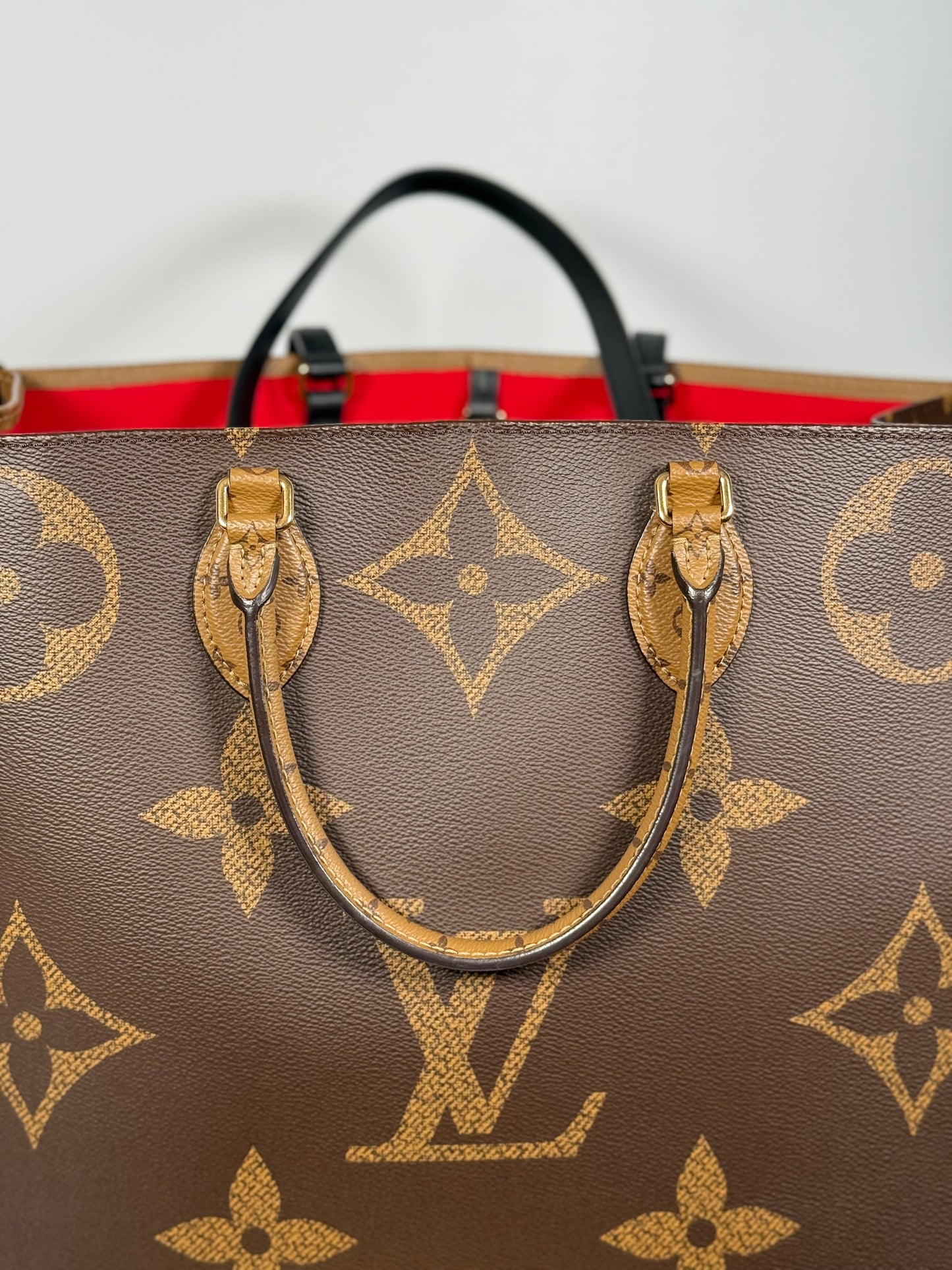 Louis Vuitton Monogram Reverse OnTheGo GM 2WAY Shoulder Tote Bag