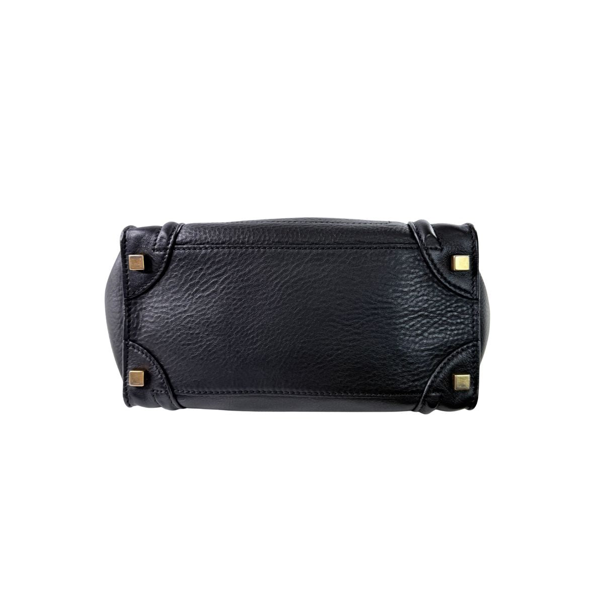 Celine Micro Luggage Black Leather Handbag
