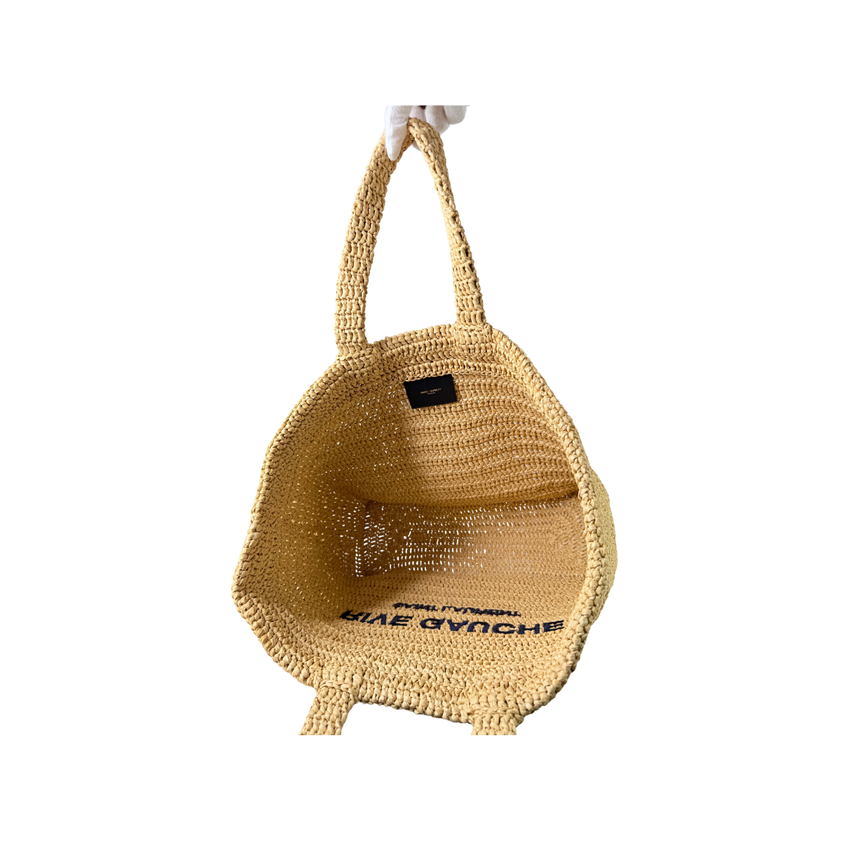 Saint Laurent Rive Gauche Raffia Tote Bag NWT