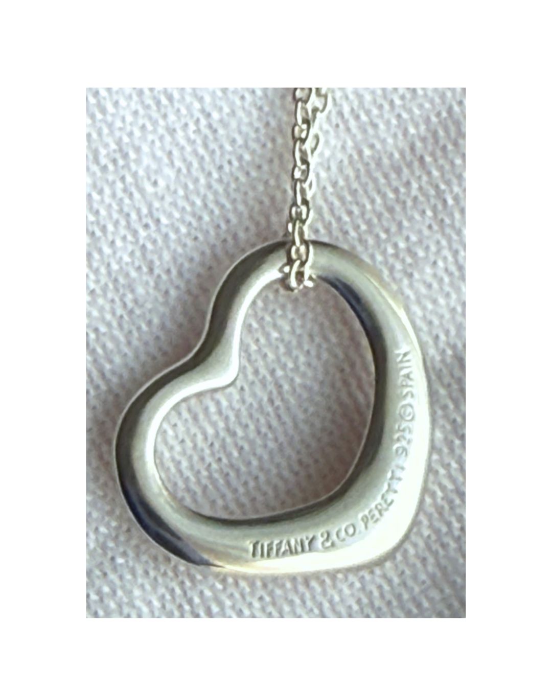 Tiffany & Co. Elsa Peretti Open Heart Sterling Silver Necklace