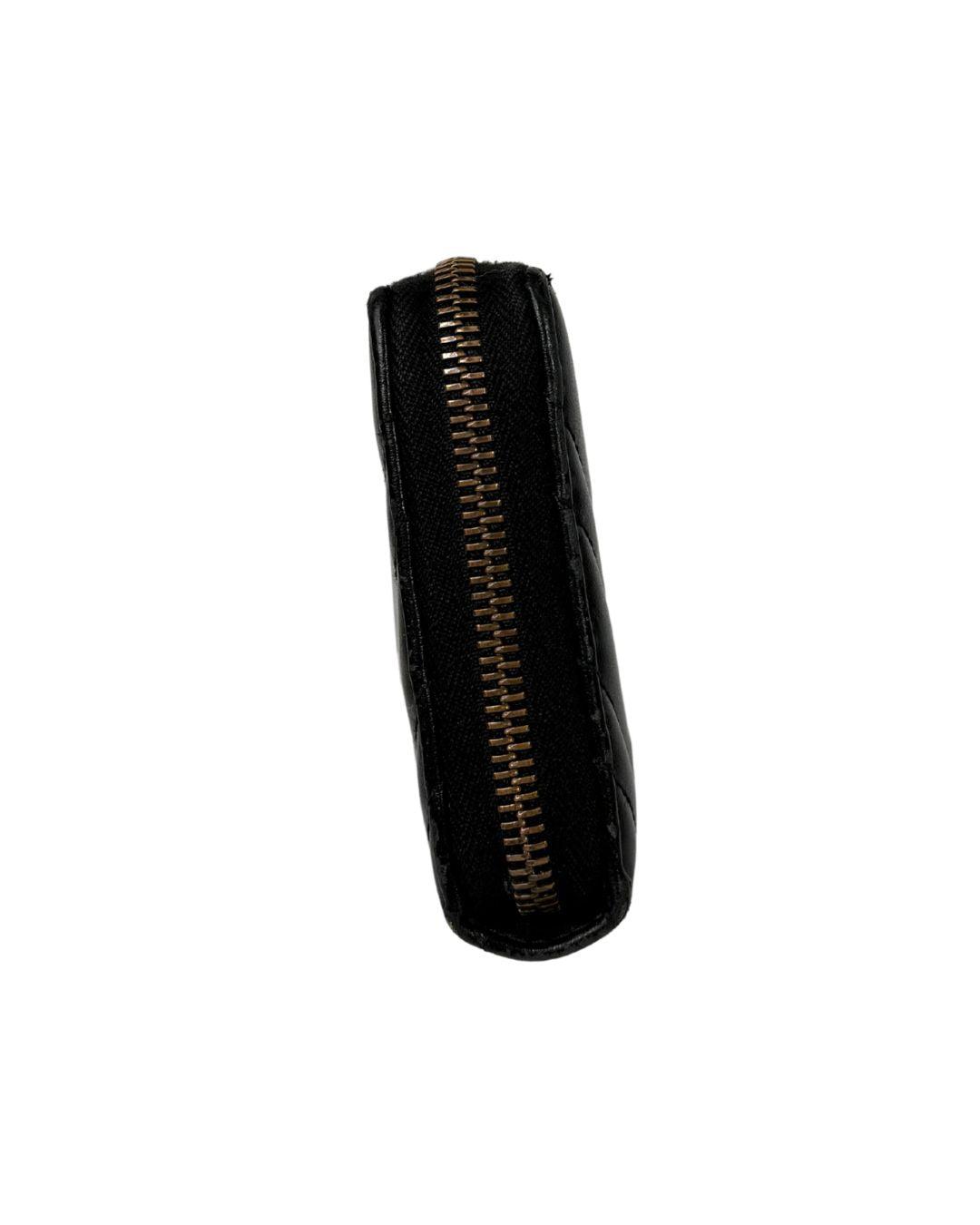 Gucci GG Marmont Black Matelassé Leather Zip Around Wallet