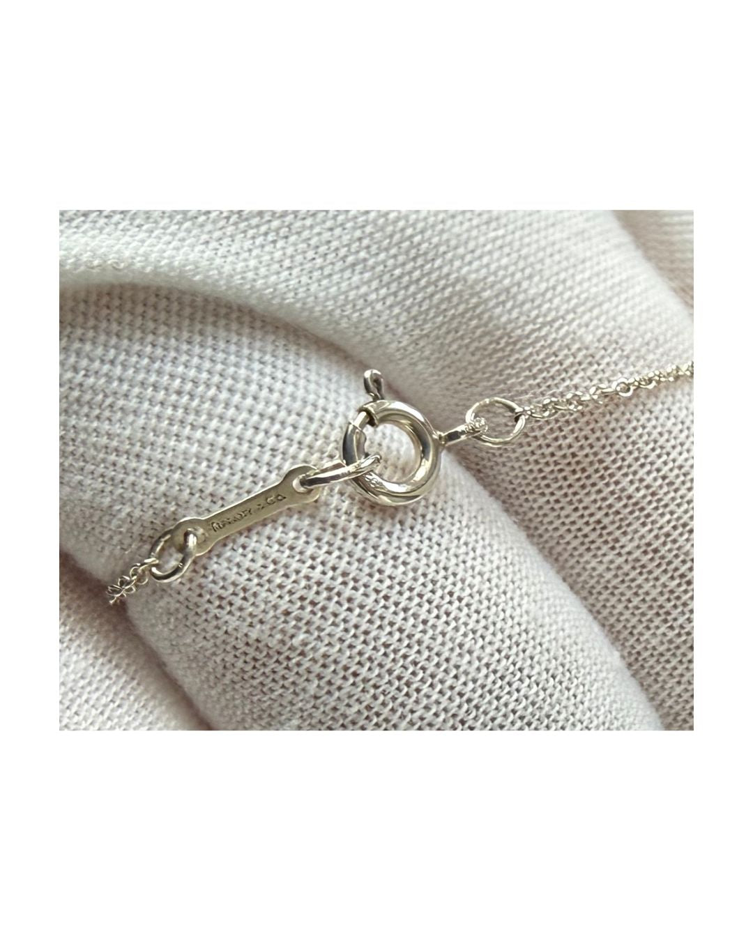 Tiffany & Co. Elsa Peretti Bean 18mm Sterling Silver Necklace