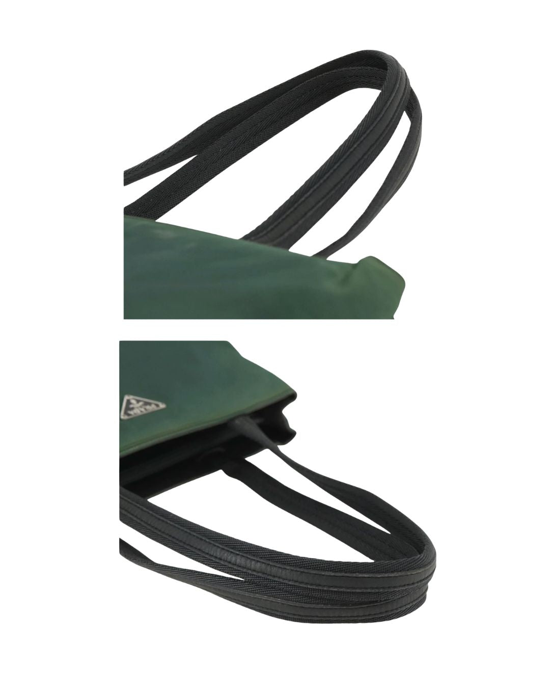 Prada Green Nylon Tote Bag