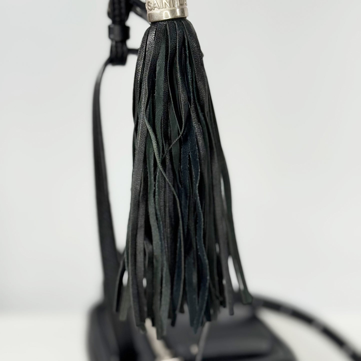 Yves Saint Laurent Black Leather Belt Bag Crossbody Bag, Rare and Hard to Find