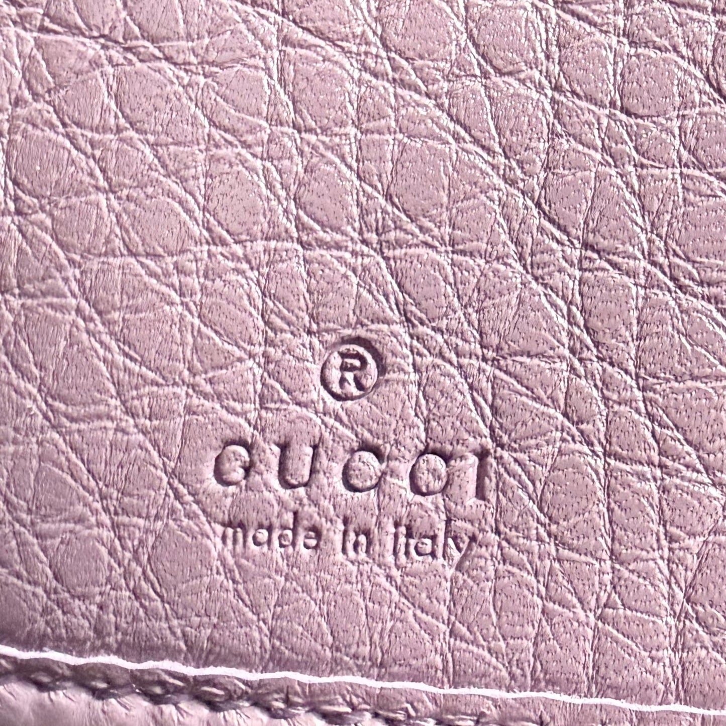 Gucci Purple Leather Bamboo Tassel Zip Around Wallet