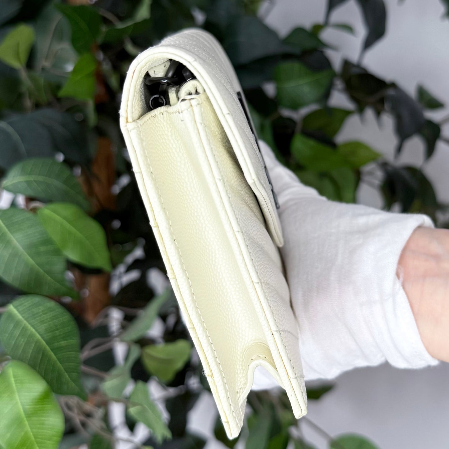 Saint Laurent Cassandre Envelope Chain Wallet