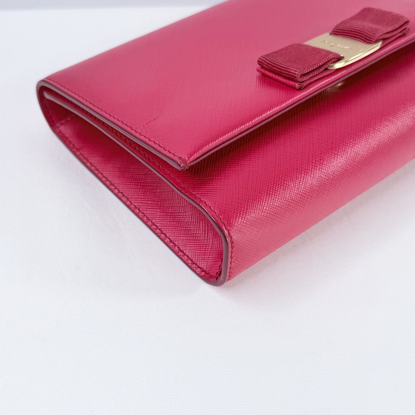 Salvatore Ferragamo Vara Bow Red Saffiano Leather Crossbody Bag