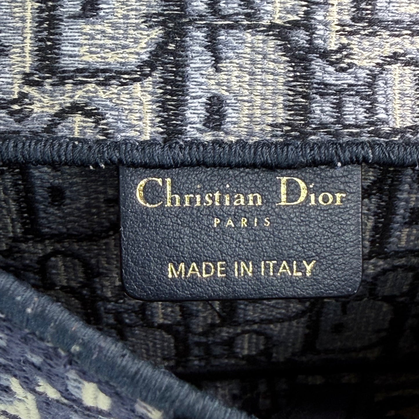Christian Dior Oblique Slim Saddle Belt Pouch w/ Dust Bag