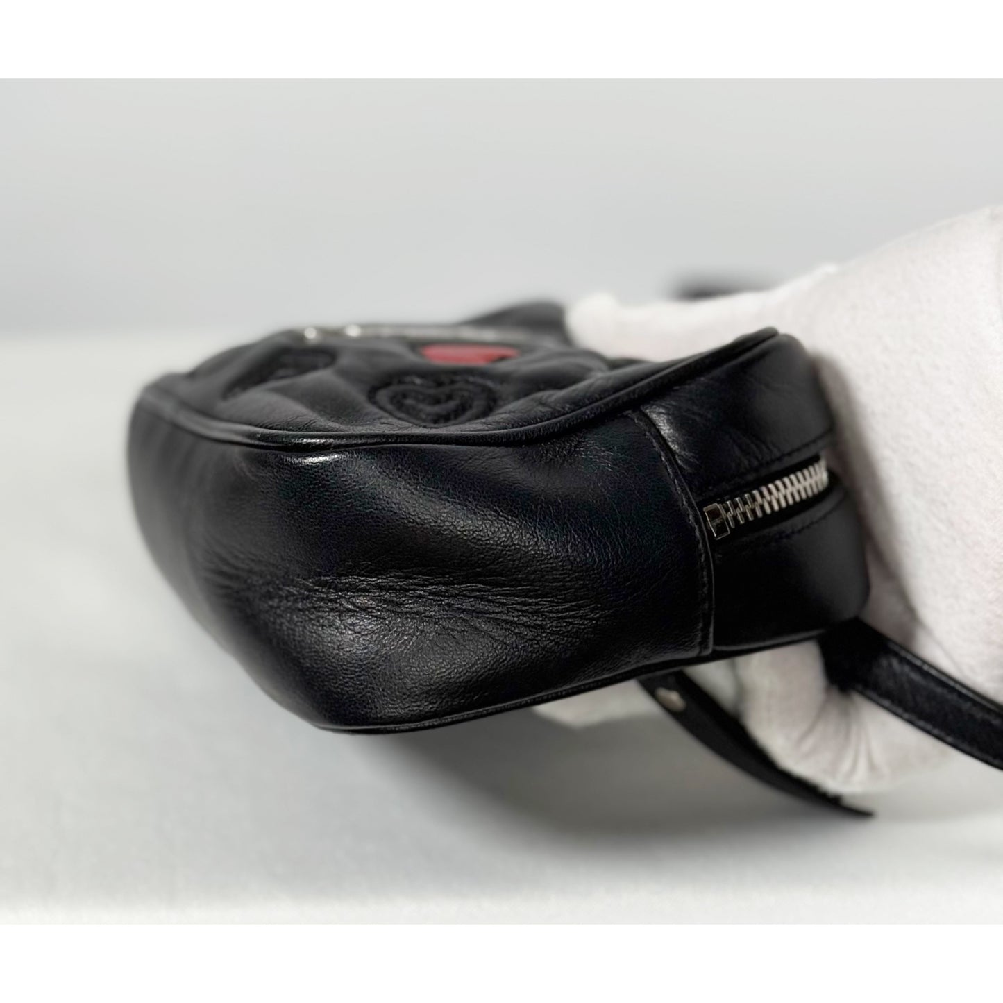 Yves Saint Laurent Black Leather Belt Bag Crossbody Bag, Rare and Hard to Find