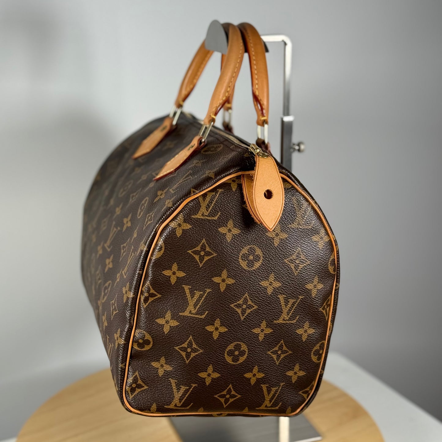 Louis Vuitton Monogram Speedy 30 Boston Bag W/Dust Bag, Lock & Key